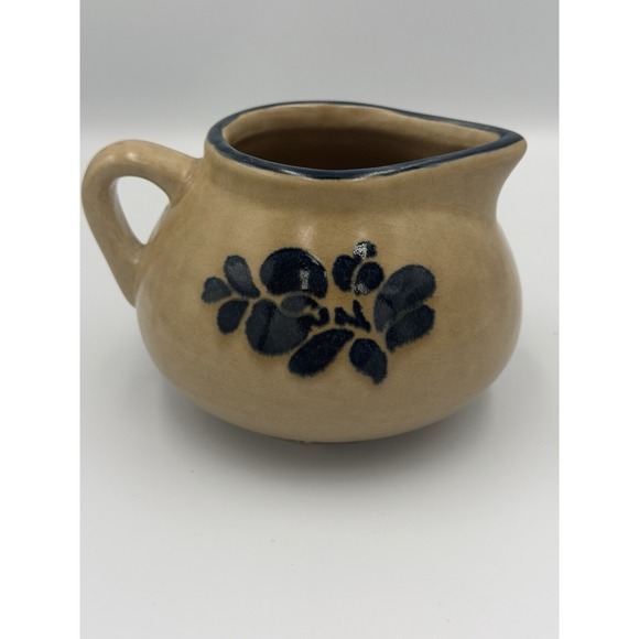 Pfaltzgraff Other - Pfaltzgraff Folk Art Vintage Stoneware Gravy Boat‎ Pitcher  #414Y